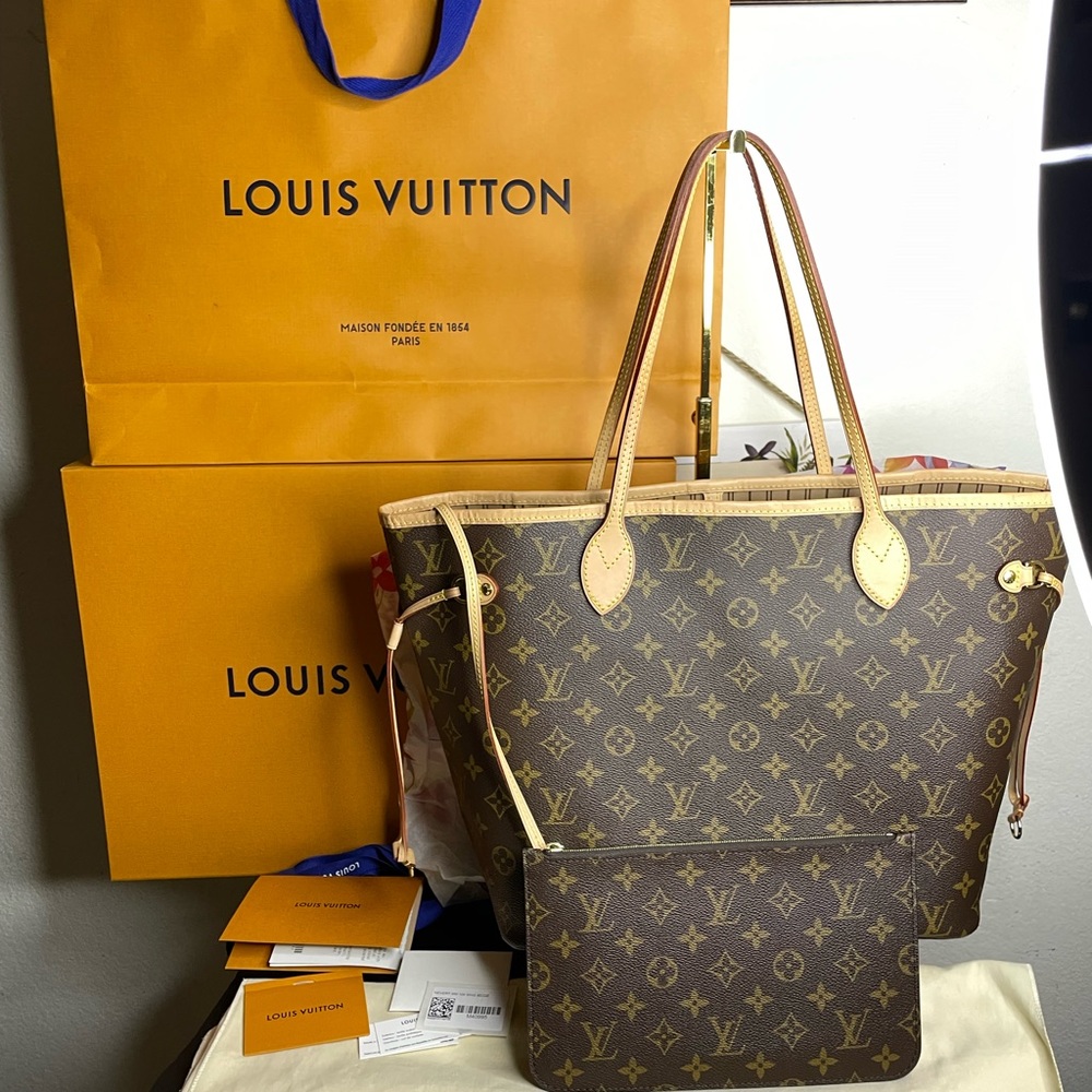 100% authentic Louis Vuitton neverful MM